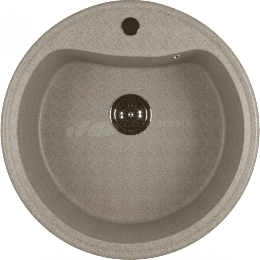 Мойка из искусственного мрамора Mixline ML-GM09 533501 49x49 см