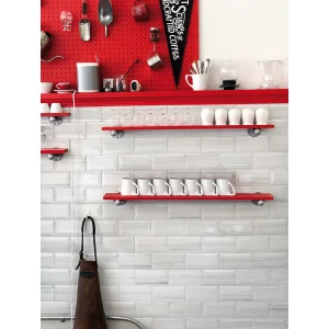 Плитка настенная Monopole Antique Laguna Blanco Brillo Bisel 30х10 см