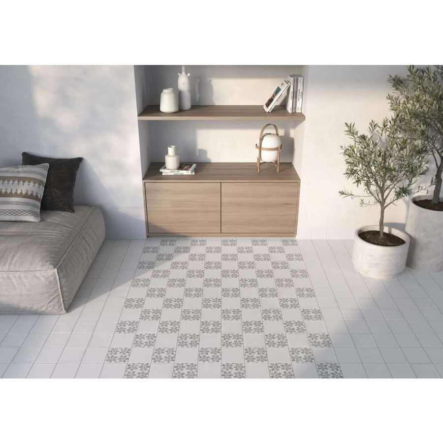 Керамогранит Harmony Peronda Dakar Palm матовый серый 3356237717 12,3х12,3 см