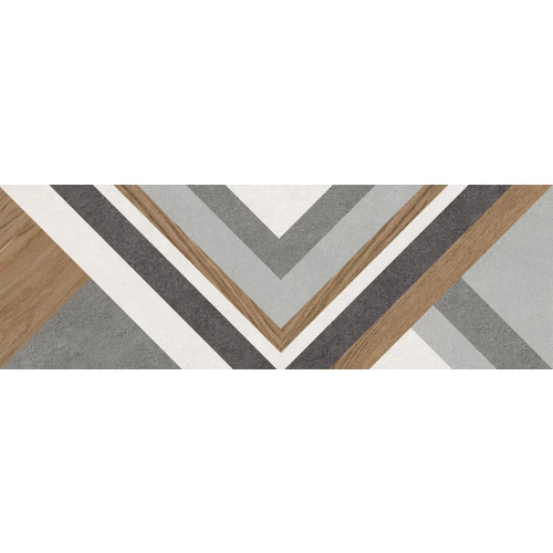 Плитка настенная ALMA Ceramica Stereo матовая многоцветная TWU3090STO74R 90х30 см