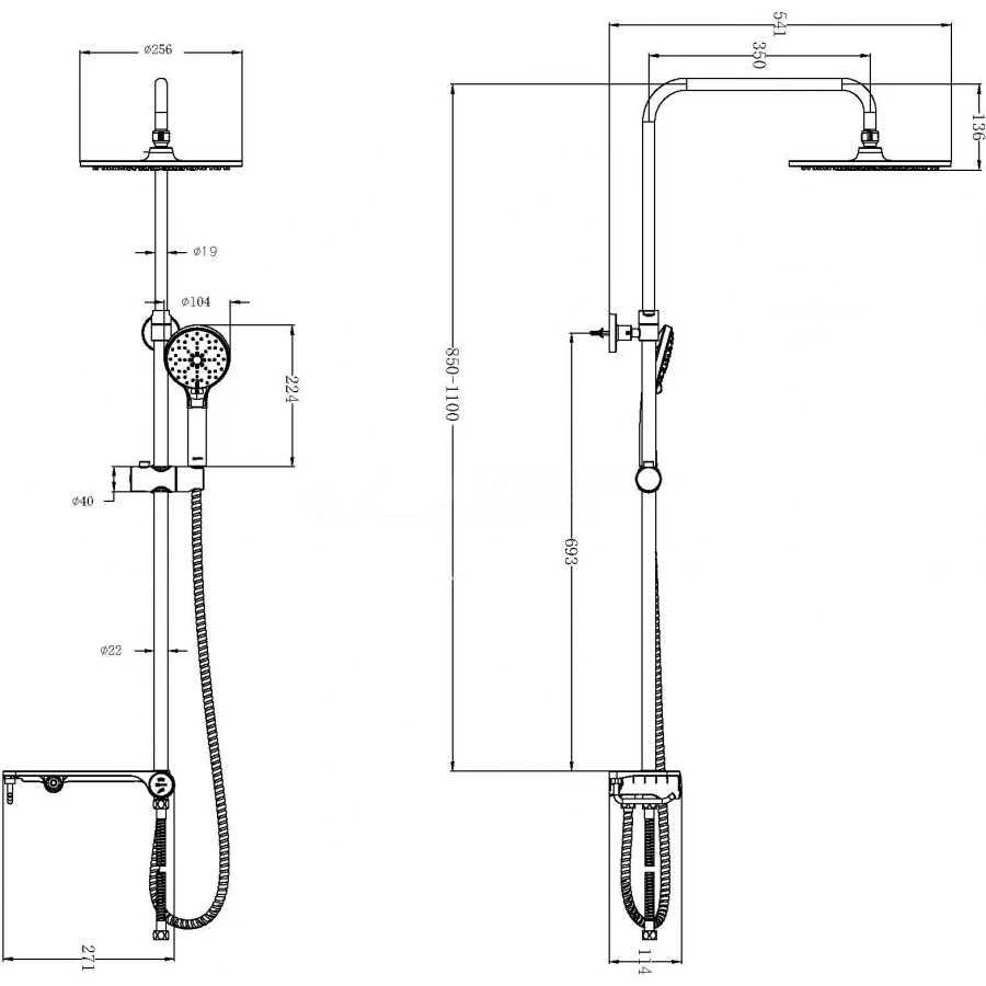 Душевой гарнитур Lemark LM8810C