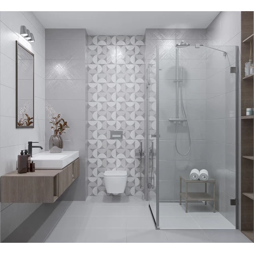 Плитка настенная Azori Incisio Originale серый 00-00003153 63х31,5 см