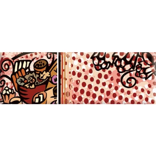 Плитка настенная Absolut Keramika Monocolor Decor Tapas 02 глянцевая красная AK1139 30х10 см