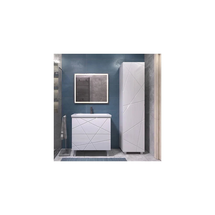 Тумба под раковину Vigo Geometry 800-0-2 белый 025