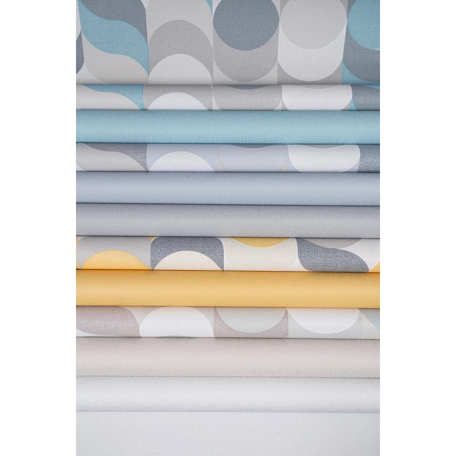 Обои флизелиновые Palitra Home Confetti HomeColor голубые HC31185-46 1,06х10,05 м