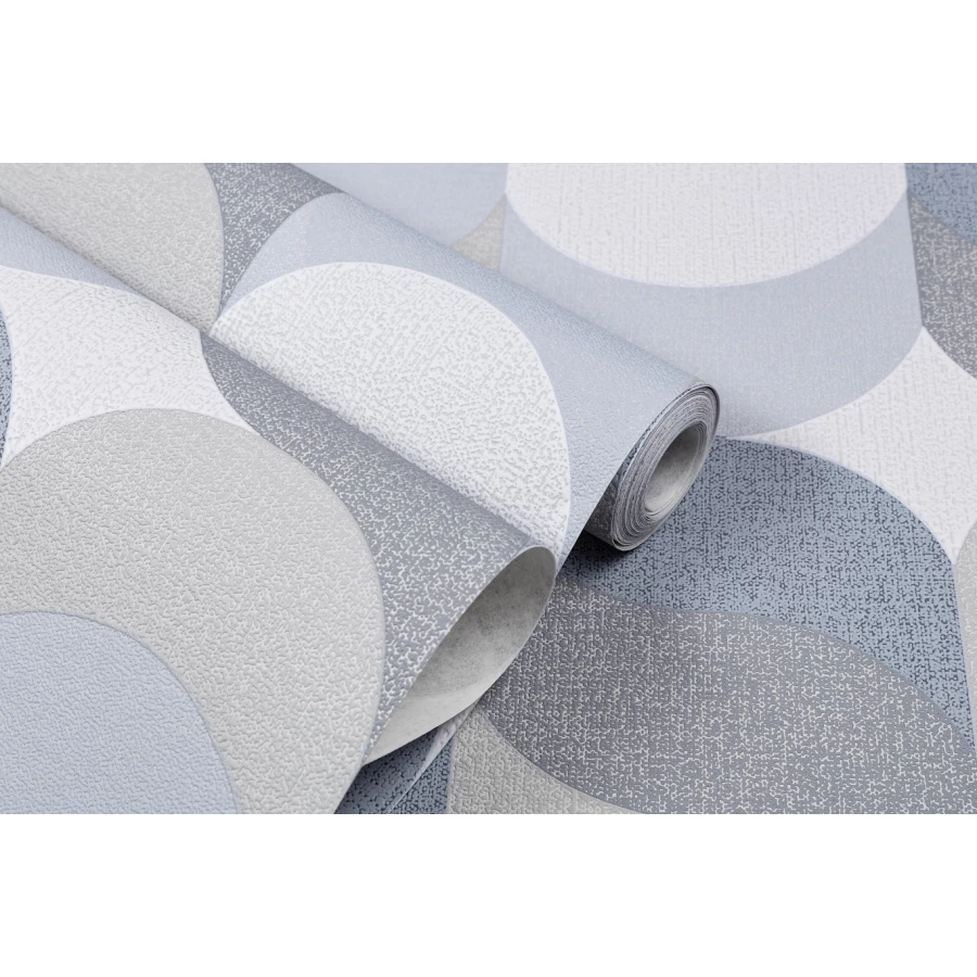 Обои флизелиновые Palitra Home Confetti HomeColor голубые HC31185-46 1,06х10,05 м