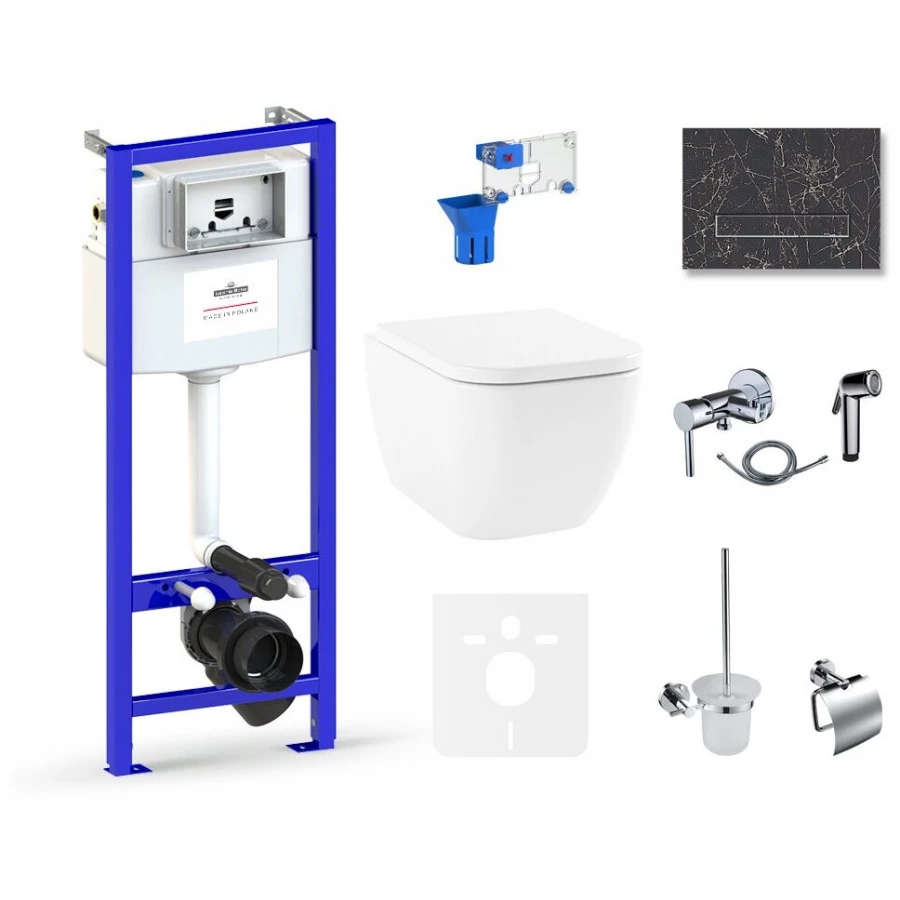 Унитаз Lavinia Boho Relfix One Rimless 75110582 (комплект 10 в 1)