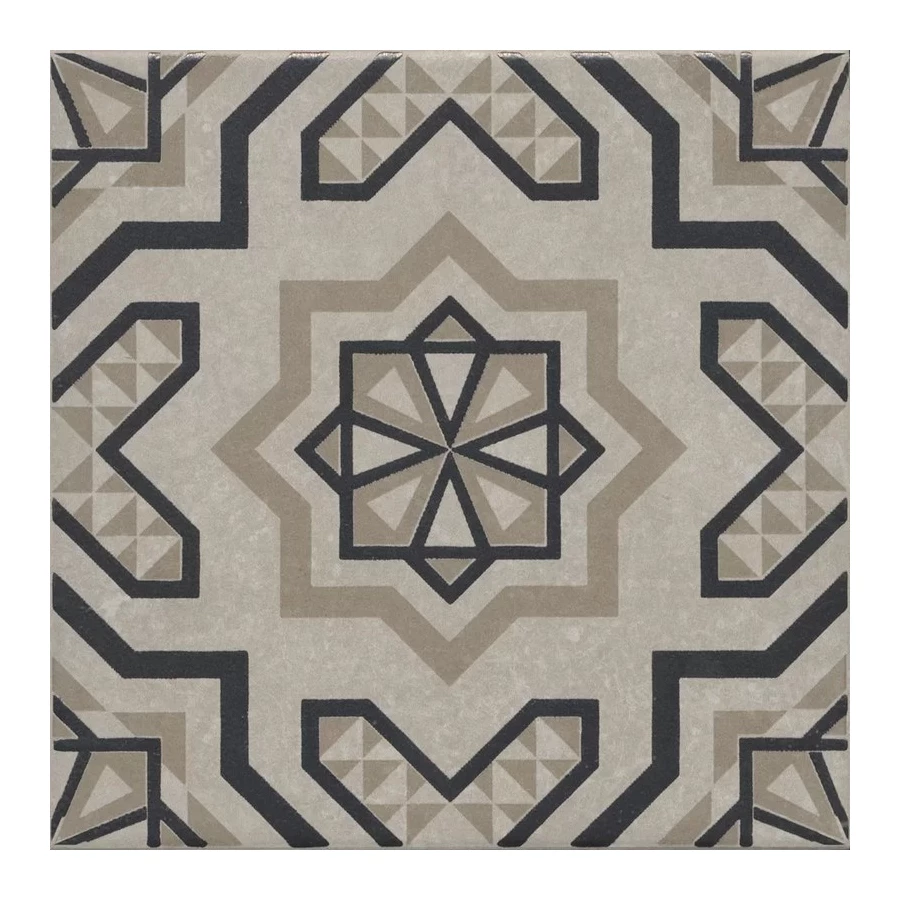 Керамогранит Kerama Marazzi Касабланка Декор матовый светло-серый KMD3STA047GN 20x20 см