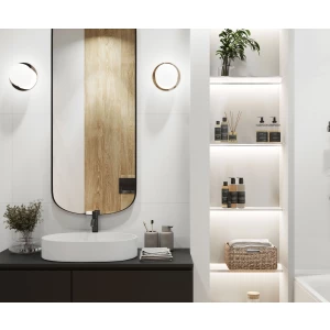 Керамогранит Realistik Super White 90% глянцевый белый 60x60 см