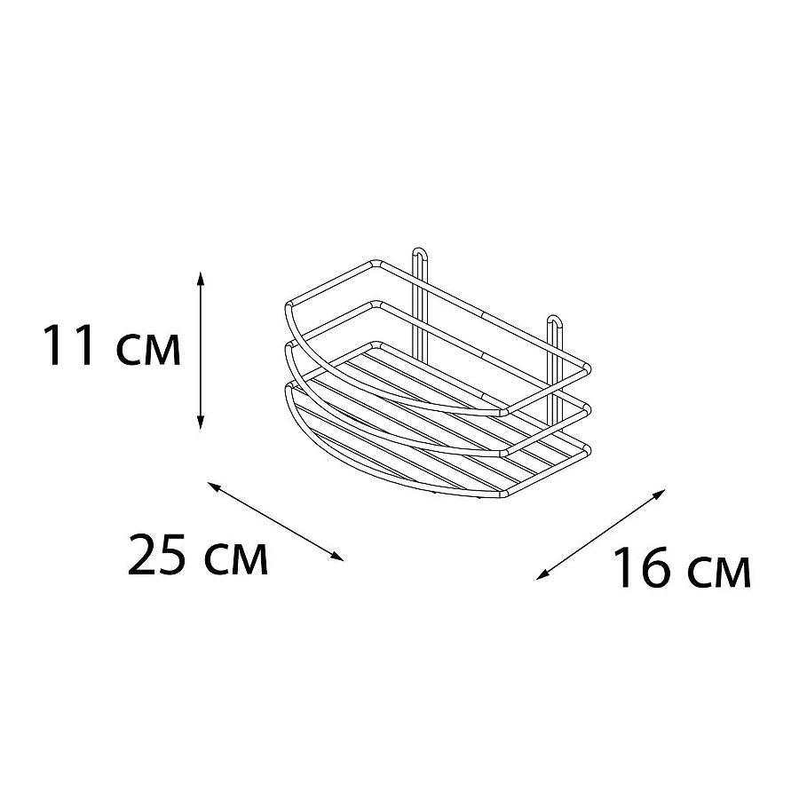 Полка овальная Fixsen черная FX-720B-1