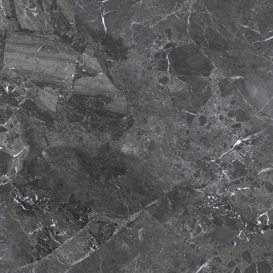 Керамогранит Delacora Greiny Dark sugar-эффект черный 6060GRY99 60х60 см