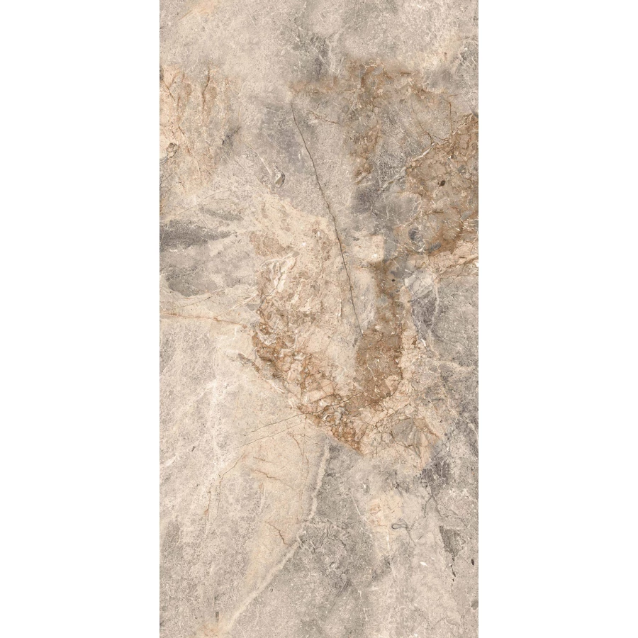 Керамогранит Realistik Borghini Natural Sugar Polished серый 120х60 см