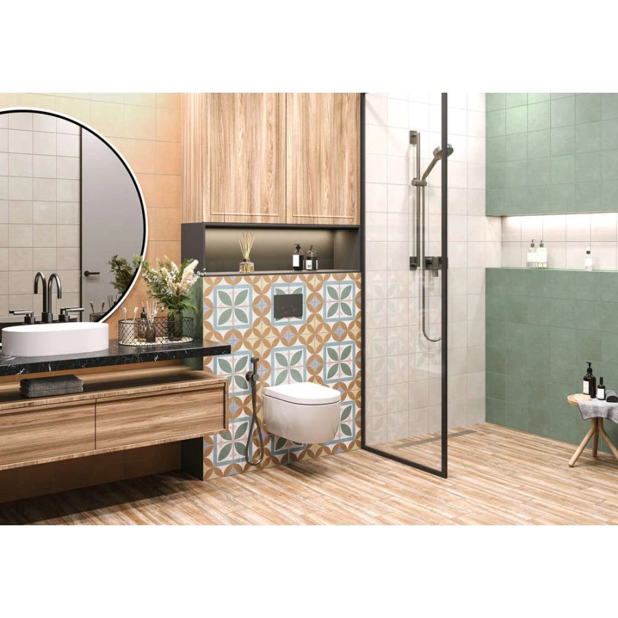 Керамогранит New Trend Design Art Green матовый зелёный GP2020DNA24 20х20 см