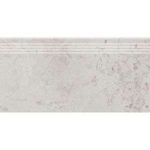 Ступень из керамогранита Kerama Marazzi Про Лаймстоун матовая светло-серая DD205320R/GR 60х30 см