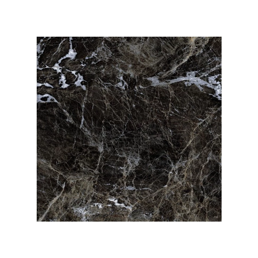 Керамогранит Gresse Simbel carbon Мрамор черно белый матовый GRS05-03M 600*600*10мм 60х60 см