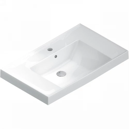 Раковина Kerama Marazzi Cubo подвесная мебельная 80 белая глянцевая CU.wb.80 80,5х48,5 см