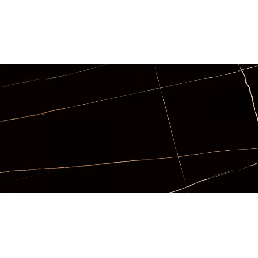 Керамогранит Laparet Lawa Black Полированный черный 120х60 см