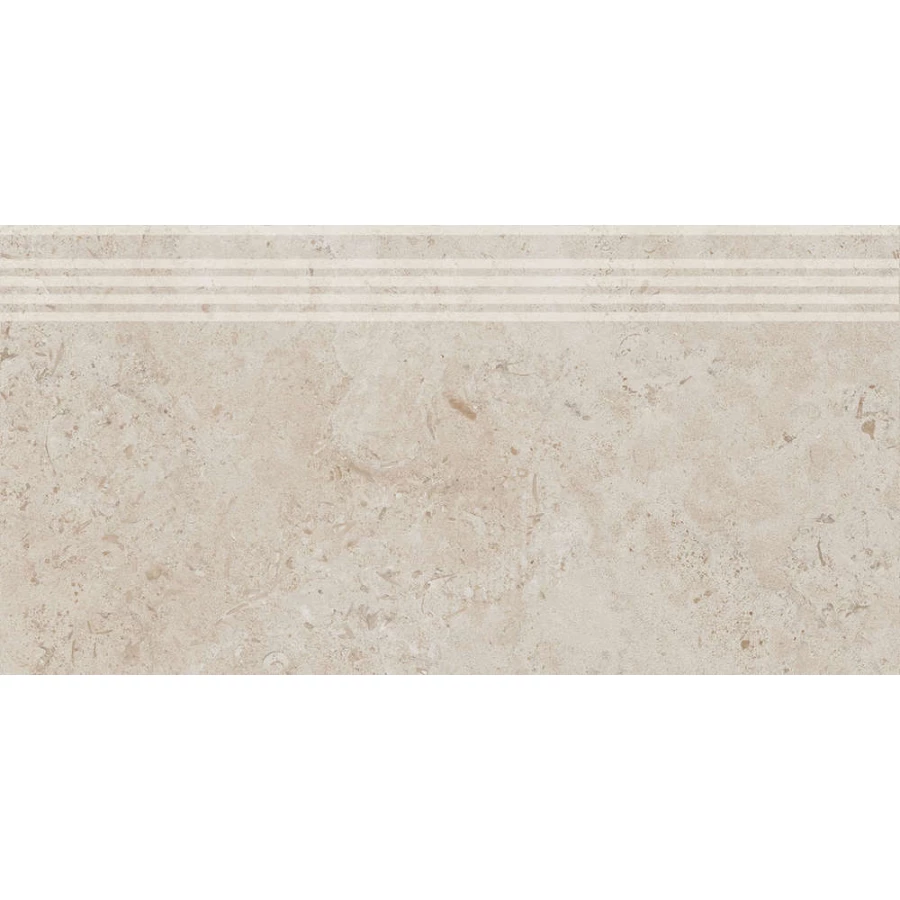Ступень из керамогранита Kerama Marazzi Про Лаймстоун матовая бежевая DD205520R/GR 60х30 см