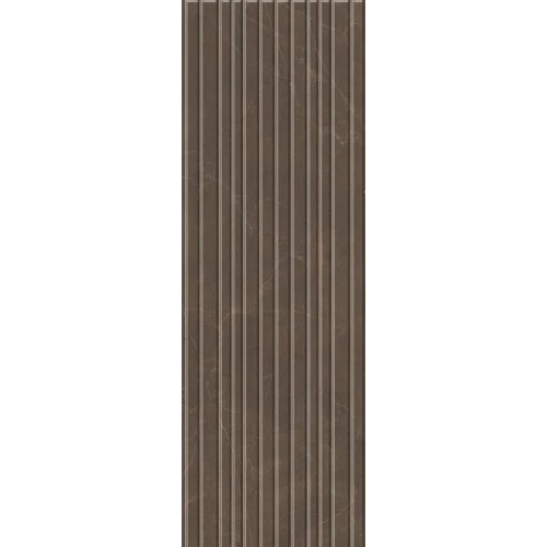 Плитка настенная Kerama Marazzi Низида структура обрезной коричневый 25х75 см