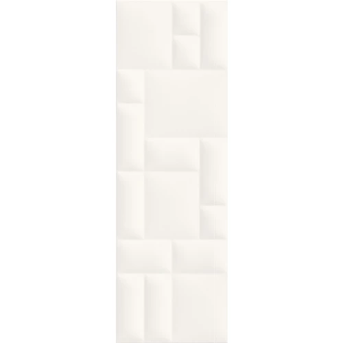 Плитка настенная Meissen Keramik Pillow Game рельеф белый 29x89 см