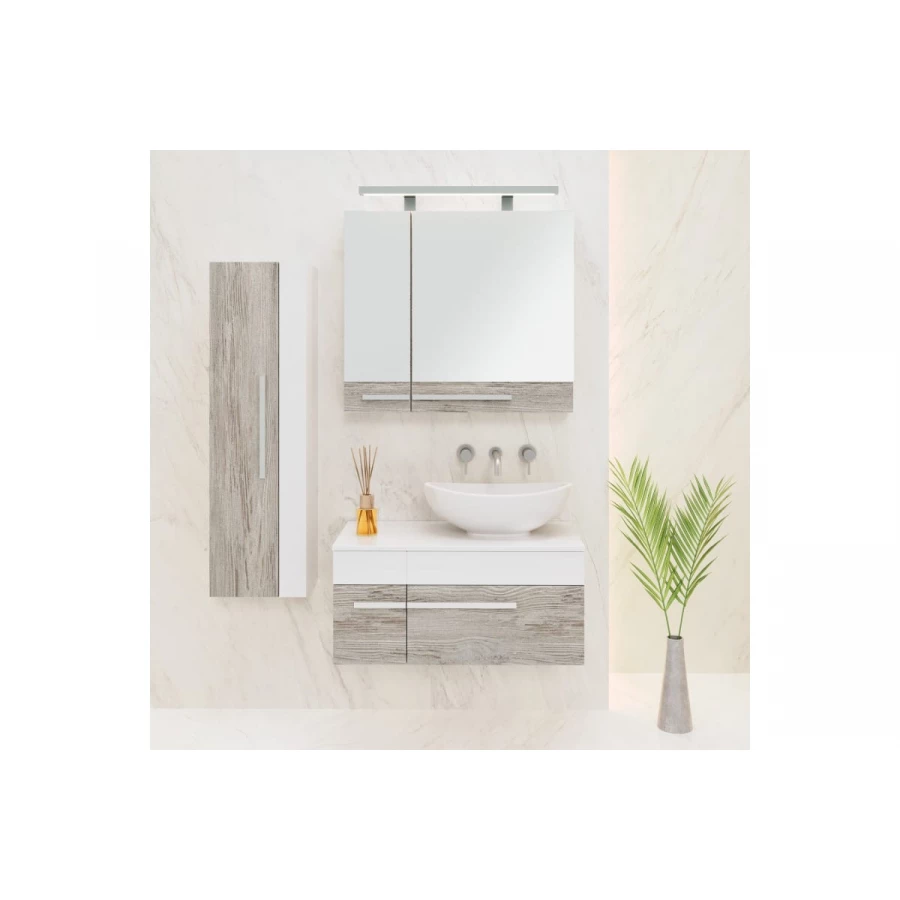 Тумба под раковину Runo Вудлайн 100 подвесная под умывальник Moduo Square 50 Гамма 56 Infinity 60 Moduo Leaf 55 00-00001011