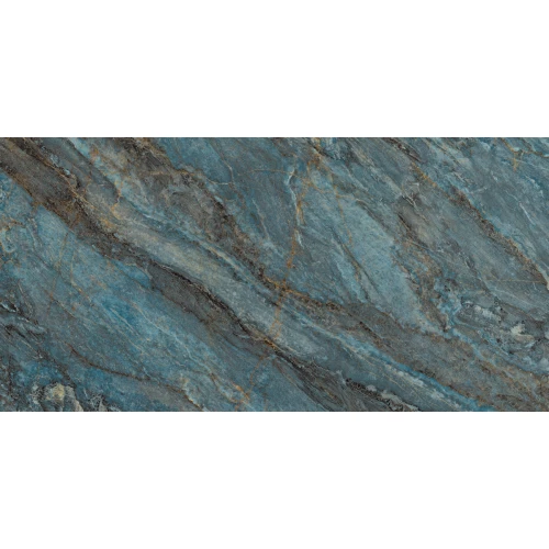 Керамогранит Laparet Beam Turquoise лаппатированный шайн бирюзовый 120х60 см