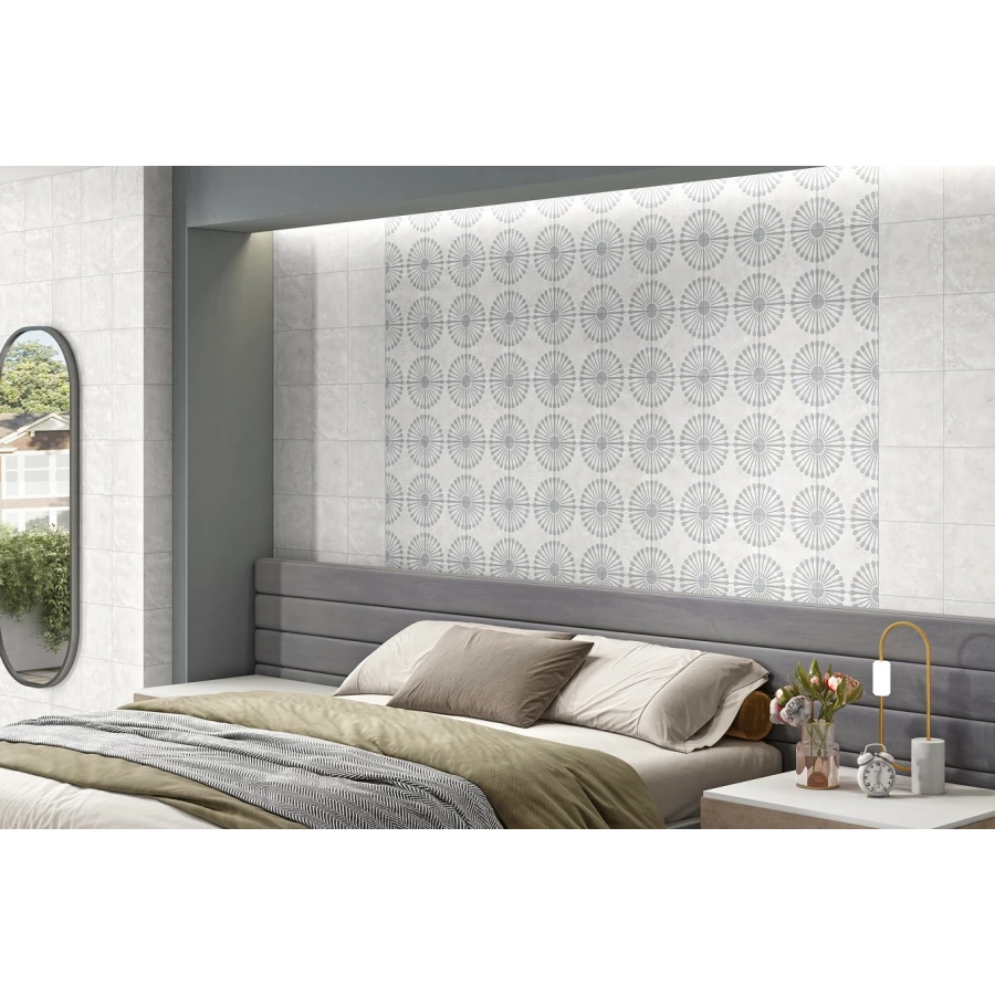 Керамогранит Motto Ceramic Palmas White Decor 2 матовый белый N100126 20x20 см