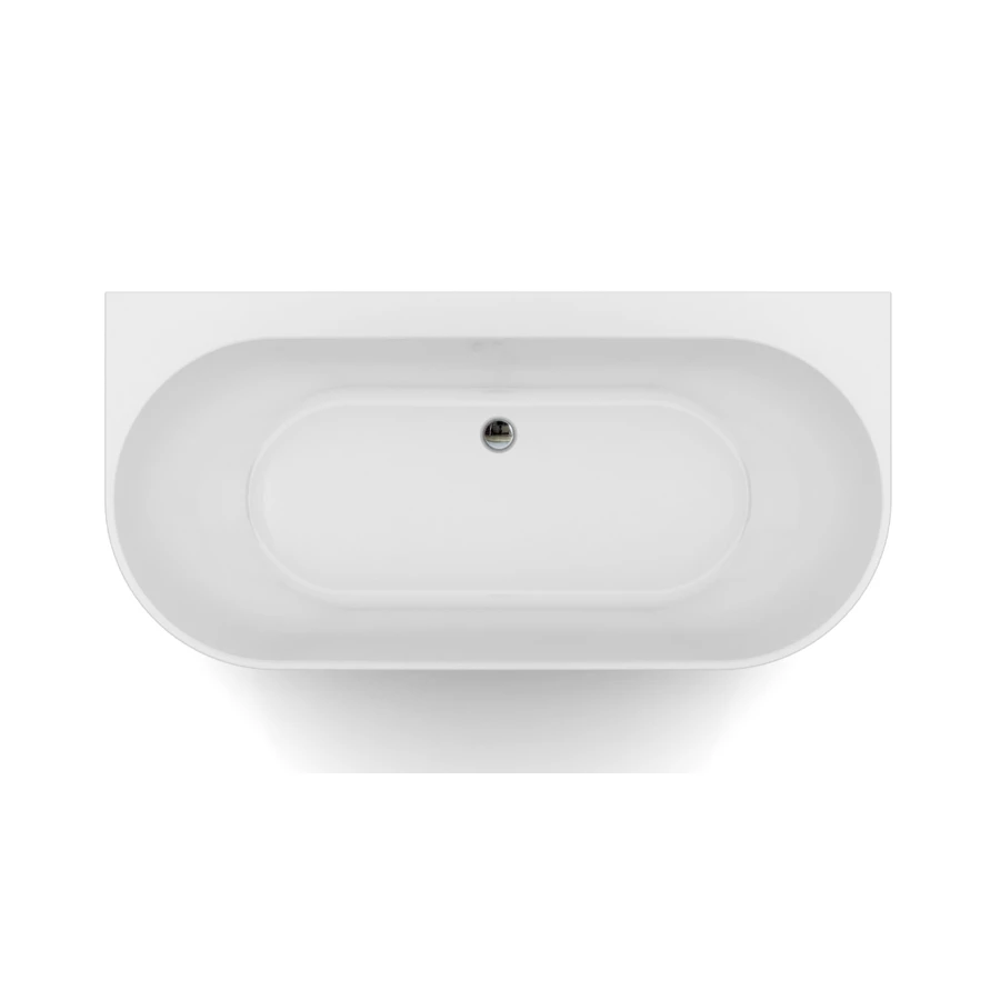 Ванна акриловая Azario Bradford пристенная в комплекте с сифоном и металлической рамой BRA17080 170х80х58 см