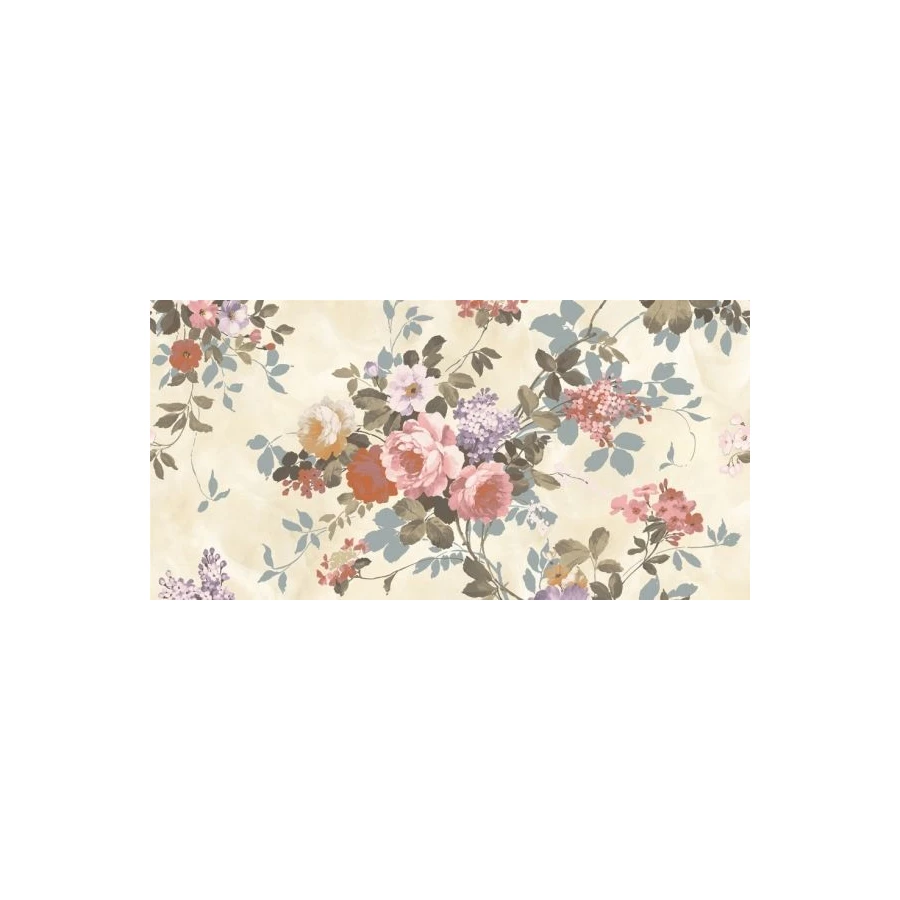 Плитка Нефрит-Керамика Эльза зеленая цветы 07-00-5-10-00-85-081 50*25