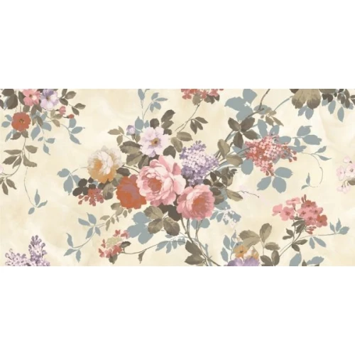 Плитка Нефрит-Керамика Эльза зеленая цветы 07-00-5-10-00-85-081 50*25