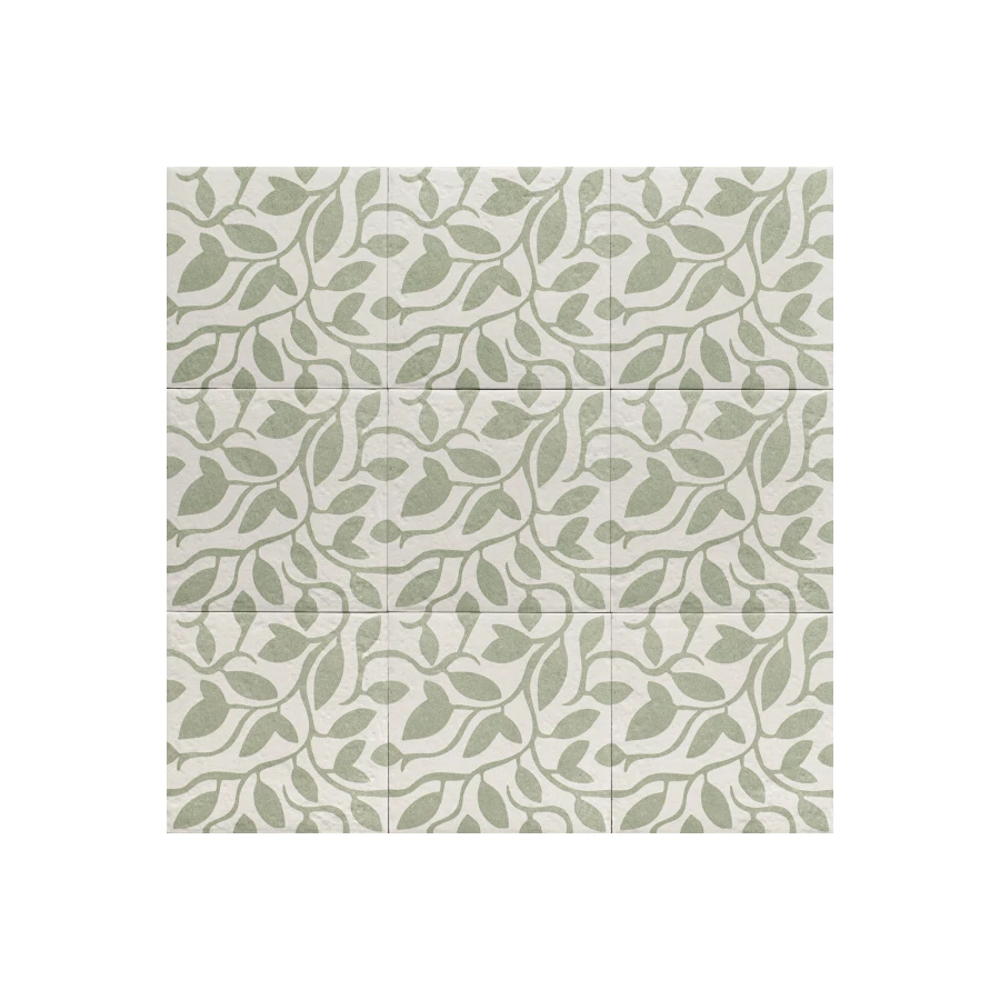 Декор Mainzu Green Garden Decor Green Five керамогранит матовый зеленый PT03850 20х20 см