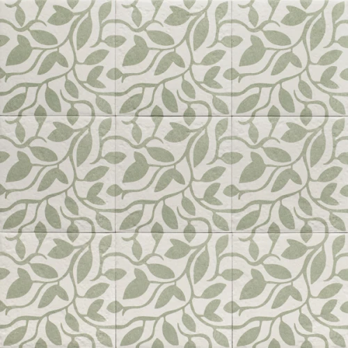 Декор Mainzu Green Garden Decor Green Five керамогранит матовый зеленый PT03850 20х20 см