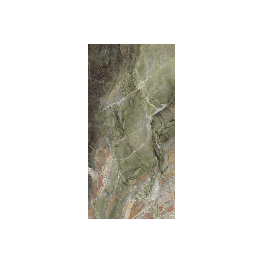 Керамогранит Rex Ceramiche Heritage Luxe Emerald Glossy Ret 9 мм 775051 120х60 см