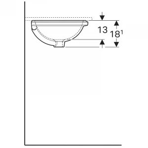 Раковина Geberit VariForm 39 500.746.01.2