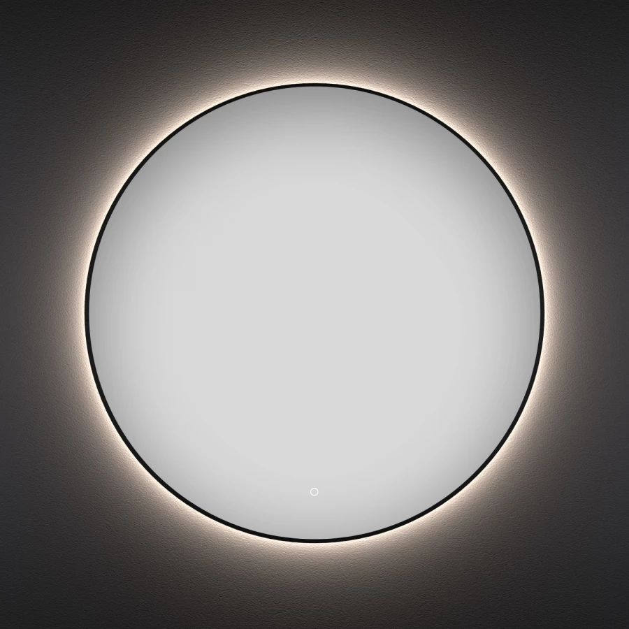 Зеркало Wellsee LED-подсветка фоновая интерьерная форма круглая 172200160 85х85 см