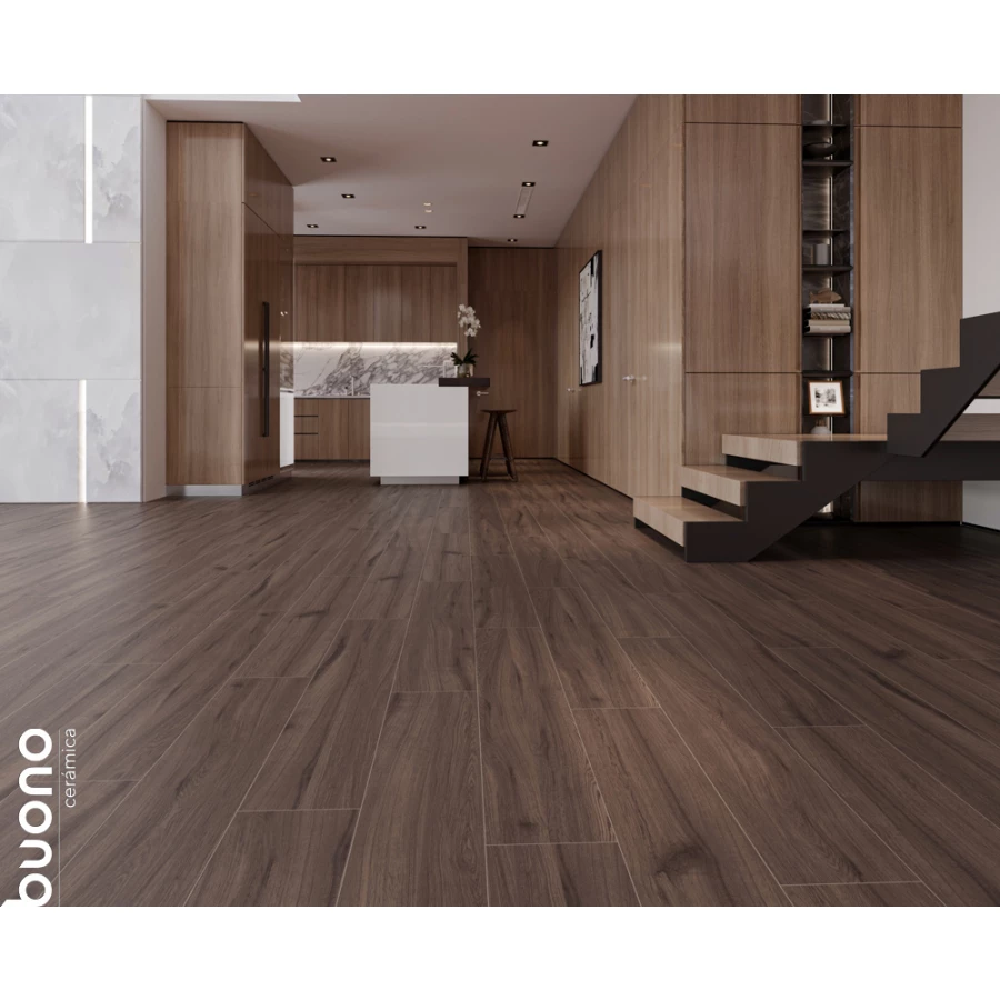 Керамогранит Buono Forest Umber Matt матовый коричневый F4508M 120х20 см