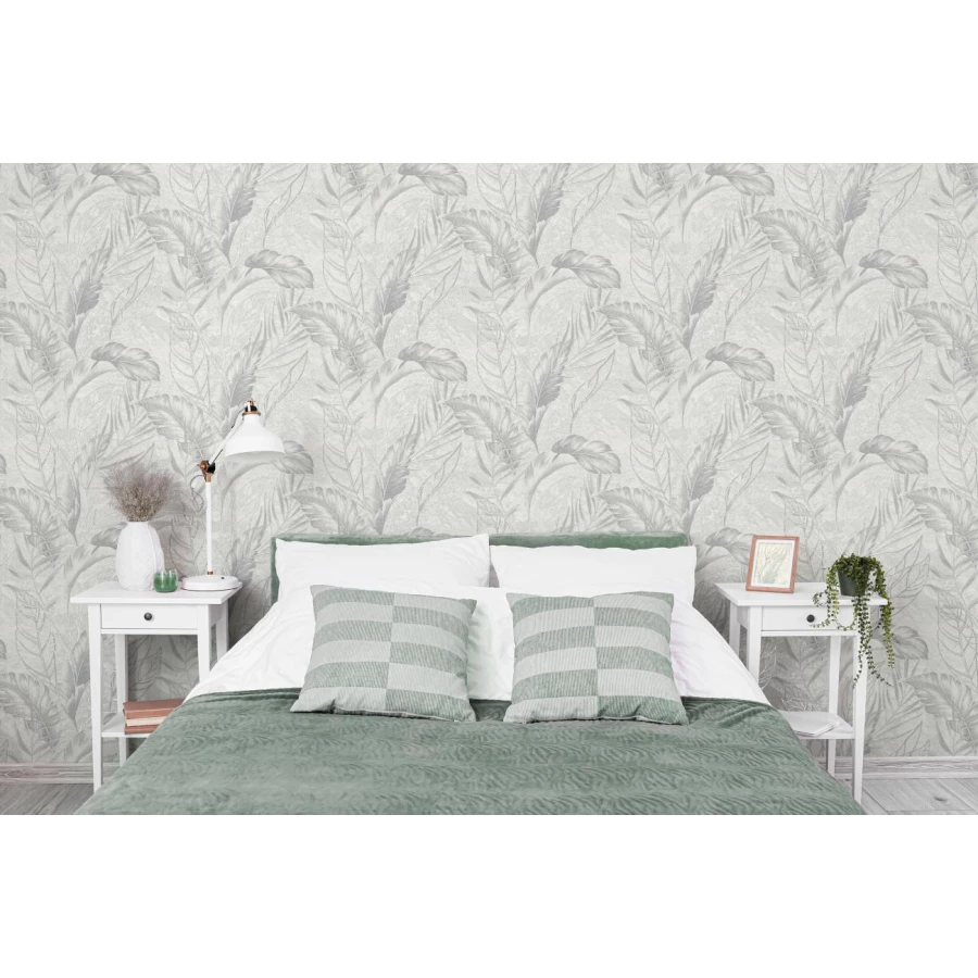 Обои флизелиновые Palitra Home Protect-Plus-Vesna серые HC72438-14 1,06х10,05 м