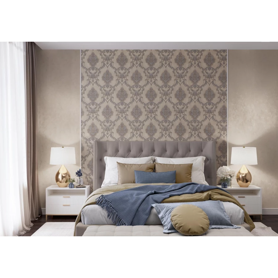 Обои флизелиновые Palitra Life Italian Dream серый PL72223-14 1,06х10,05 м