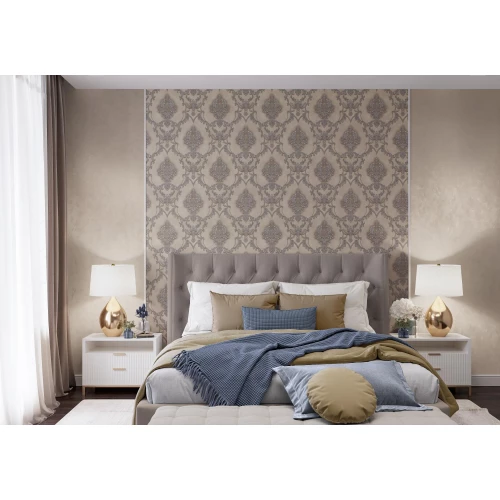 Обои флизелиновые Palitra Life Italian Dream серый PL72223-14 1,06х10,05 м