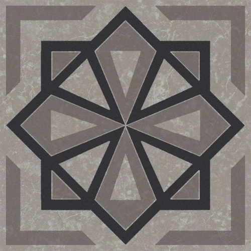 Плитка настенная Kerama Marazzi Касабланка Декор матовый серый KMD3STA051GN 9,8x9,8 см