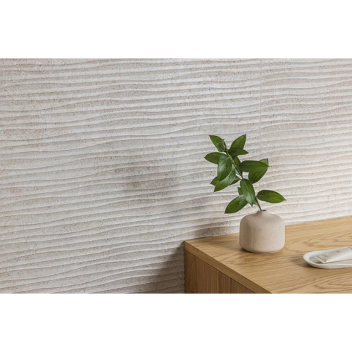 Плитка настенная Peronda Versa White Waves R матовая белая 5087843065 100х33,3 см