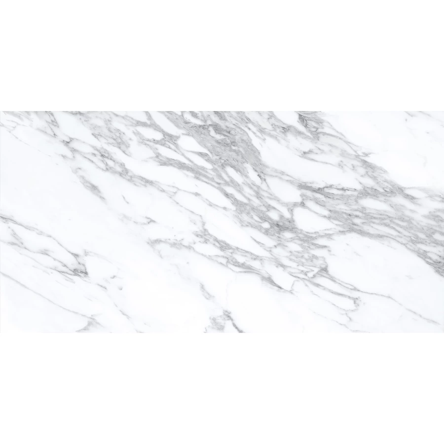 Керамогранит lamore Ceramic Gloss 60х120 Lamiton Bianco глянцевый бело-серый 60/120-031 120х60 см