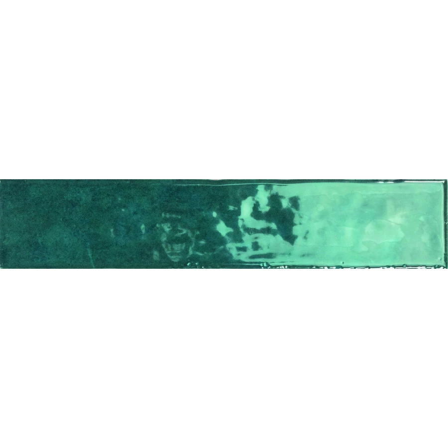 Плитка настенная Monopole San Remo Turquoise глянцевая бирюзовая 25x5 см