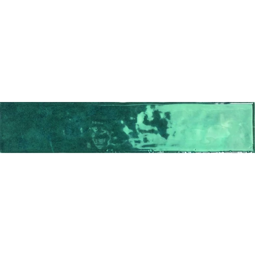 Плитка настенная Monopole San Remo Turquoise глянцевая бирюзовая 25x5 см