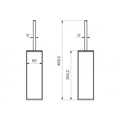 Ершик для туалета IDDIS вставка из стекла On-X ONXBL02i47