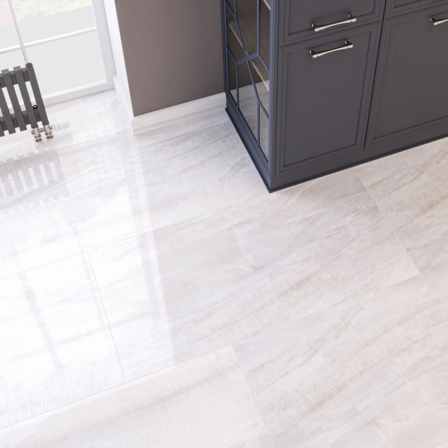 Керамогранит Neodom Concept Crysta Bianco Polished глянцевый белый CV20223 120x60 см