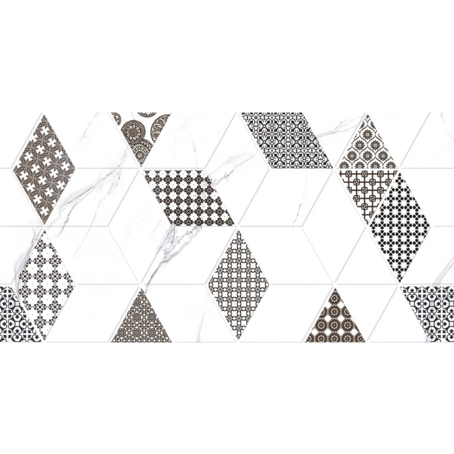 Плитка настенная Тянь Шань Дамон Декор Ромбы 1,44 м2 TP3628H2 60х30 см