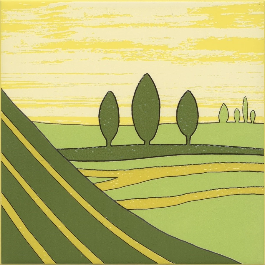 Декор Kerama Marazzi Бардини 4 полуматовый зеленый VT/A556/5109 20x20 см