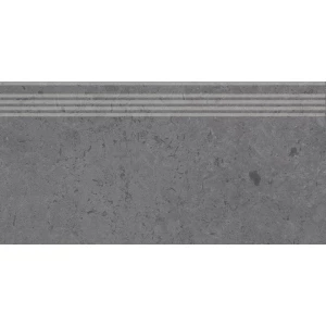 Cтупень из керамогранита Kerama Marazzi Про Лаймстоун матовая темно-серая DD205100R/GR 60х30 см