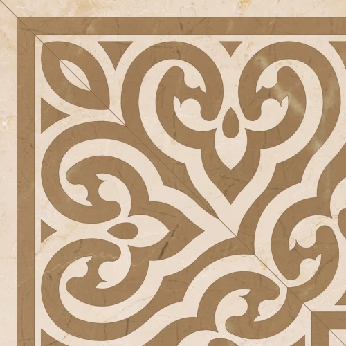 Плитка настенная Marmocer Waterjet 48 Border глянцевая бежевая PJD-SDPH048 15x15 см